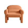 Modern Boucle Accent Chair with Lumbar Pillow