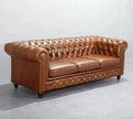 Canapé Chesterfield en cuir