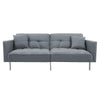 Modern Linen Convertible Futon Sofa Bed for Small Spaces & Apartments