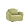 Green Teddy Fabric Lazy Sofa Chair