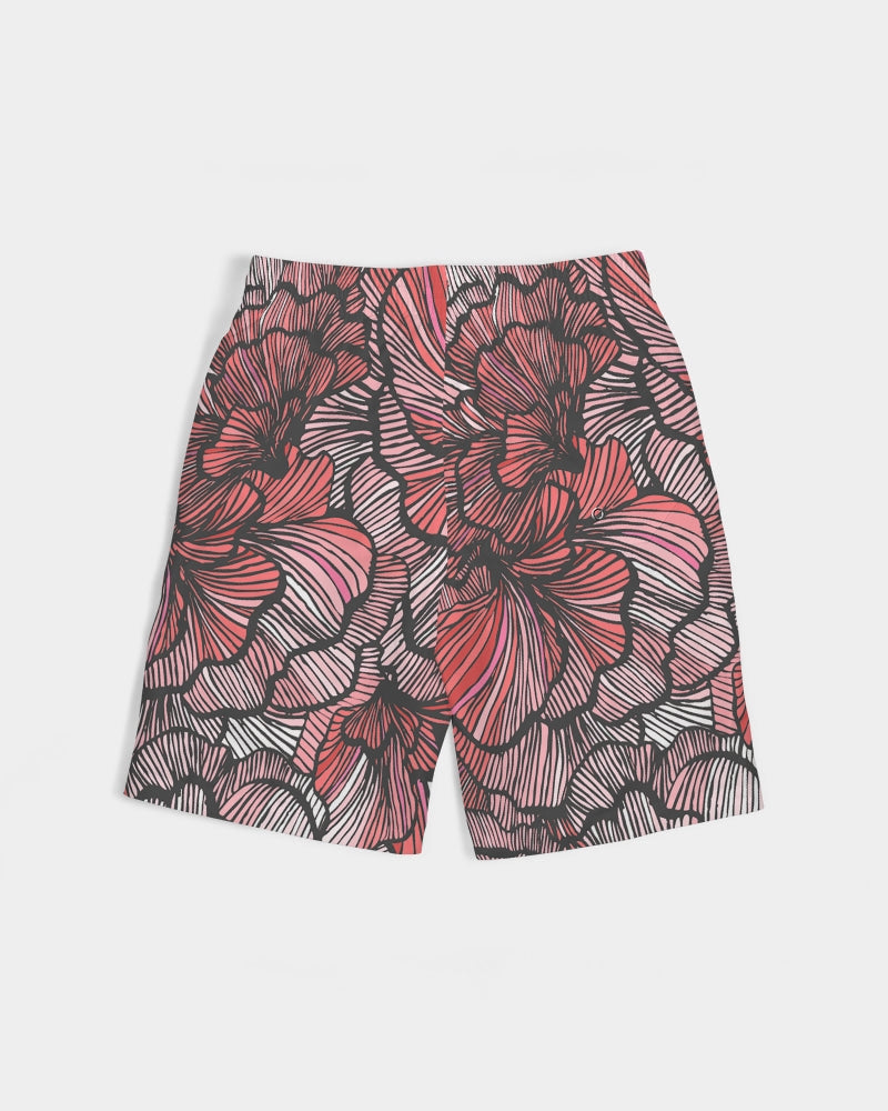 Petal Swirls Kid's Swim Trunk