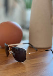 Titanium Aviator Sunglasses - V2 - 24K GOLD Plated