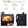 Elegant European Wood Burning Stove – Cozy Indoor Winter Heating