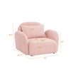 Pink Teddy Fabric Lazy Sofa Chair