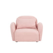 Pink Teddy Fabric Lazy Sofa Chair