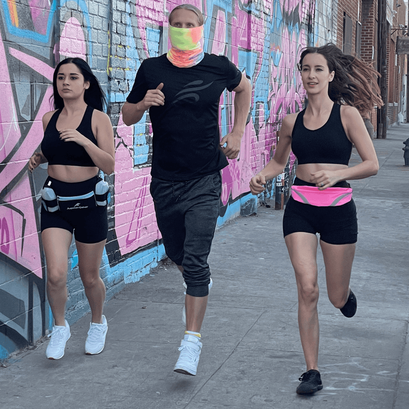 Water-Resistant Sport Waist Pack Running Belt With Reflective Strip