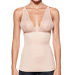 Body Beautiful Women's Smooth and Silky Slimming Top With Sexy Lace Nude