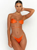 Print Bandeau Bikini Set - Bandage Micro Thong Brazilian Swimwear