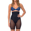 Shaper taille extra haute avec double panneau avant ciblé pour une mise en forme en douceur, noir