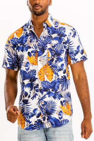 Chemise hawaïenne à manches courtes à impression numérique