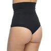 Shaper taille haute sans couture avec bas string noir