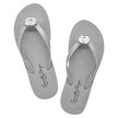 Rectangle Studs - Crystal Flat Flip Flops Sandal