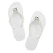 Rectangle Studs - Crystal Flat Flip Flops Sandal