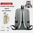 Multifunctional Men's Waterproof Backpack with USB Port