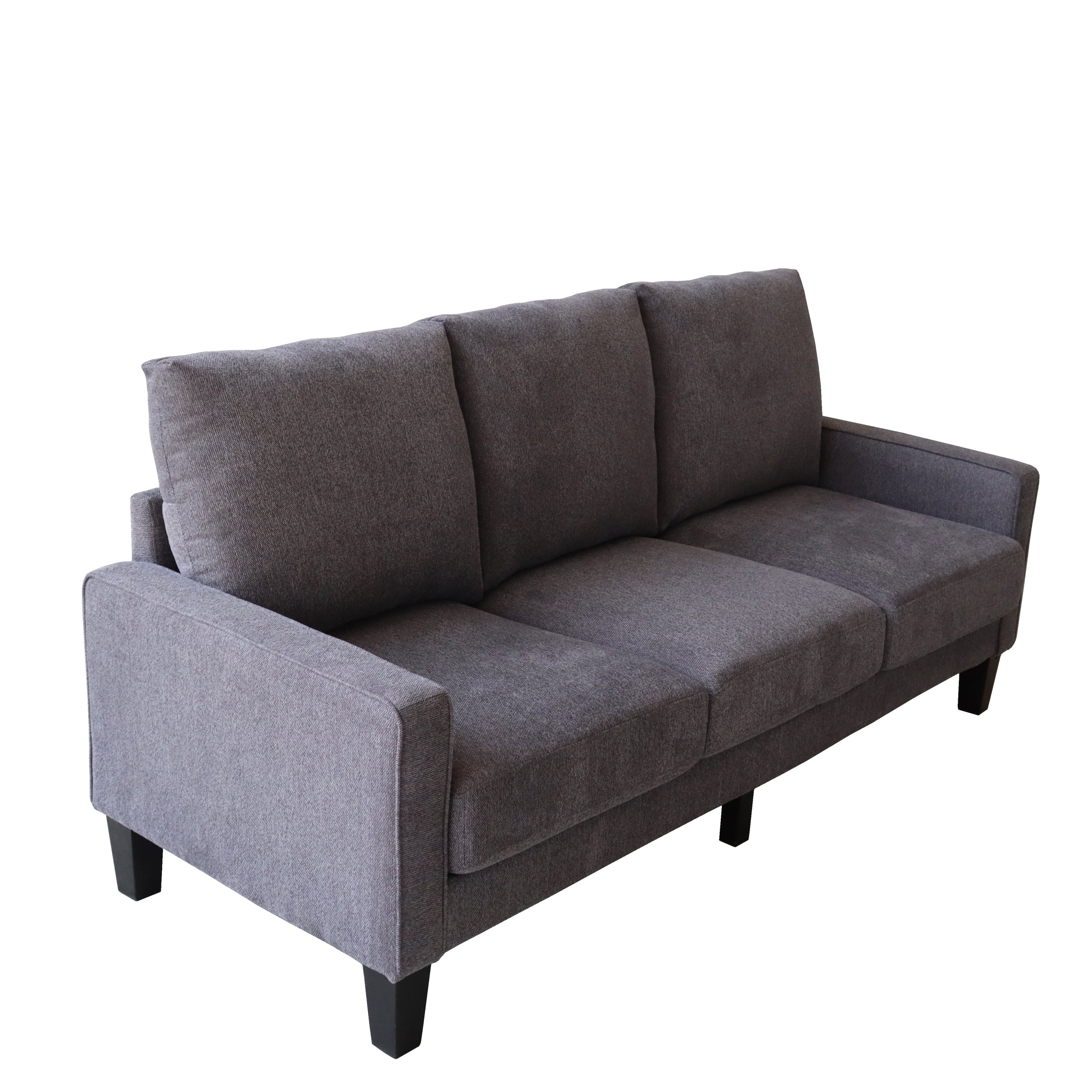 Dark Grey Fabric Sofa for Modern Living Room Style