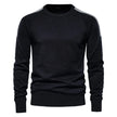 AIOPESON Spliced Drop Sleeve Sweater Men Casual O-Neck Slim Fit Pullovers Men's Sweaters New Winter Warm Knitted Sweater for Men