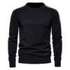 AIOPESON Spliced Drop Sleeve Sweater Men Casual O-Neck Slim Fit Pullovers Men's Sweaters New Winter Warm Knitted Sweater for Men