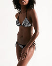 Graphic Zebra Women's Triangle String Bikini