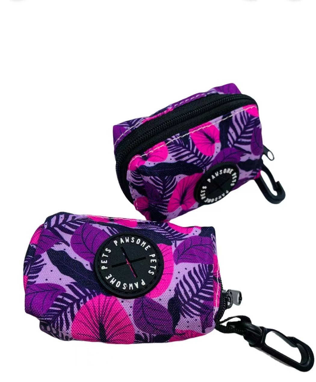 Waste Bag Holder- Hawaii Purple Floral