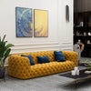 Canapé Chesterfield 3 places en velours