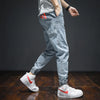 Men's Hip Hop Cargo Denim Jeans with Big Pockets and Harem Fit