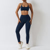 Women's 2-Piece Yoga Set with High Waist Leggings and Sports Bra