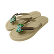 Palm Tree - Rhinestone Flat Flip Flops Sandal