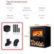 Elegant European Wood Burning Stove – Cozy Indoor Winter Heating