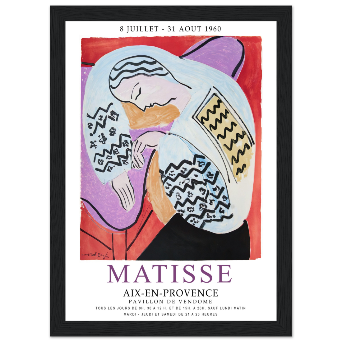 Henri Matisse le Rêve - Affiche de l'exposition Aix-En-Provence