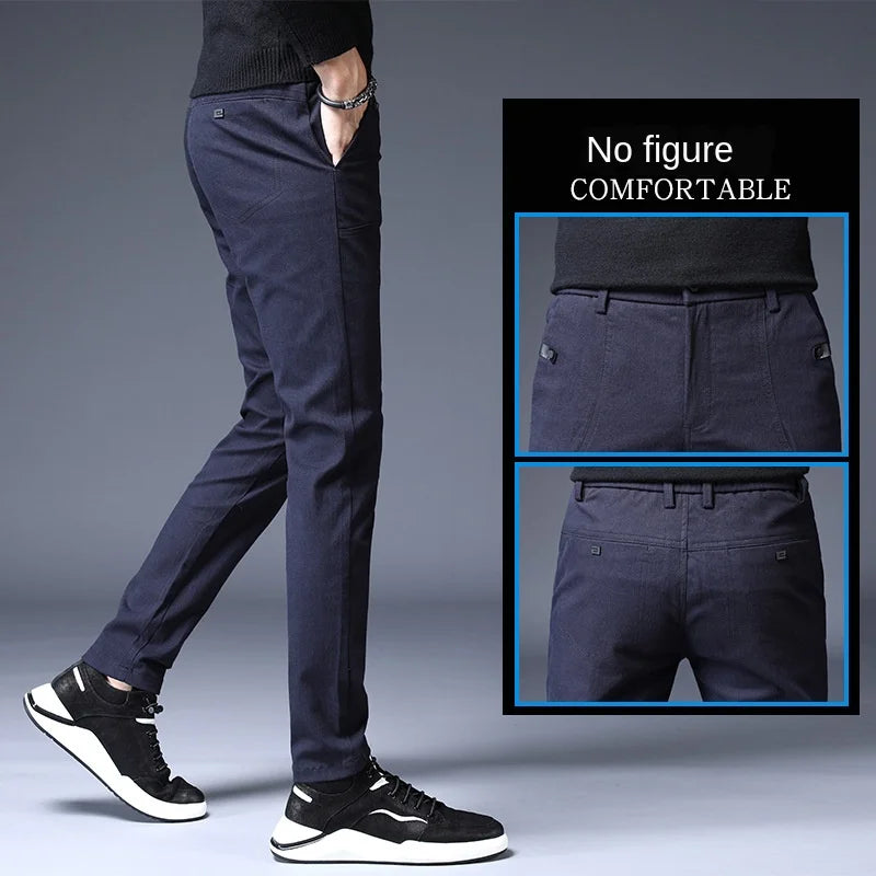 Men's Slim Casual Stretch Trousers - Fashion Business Pants