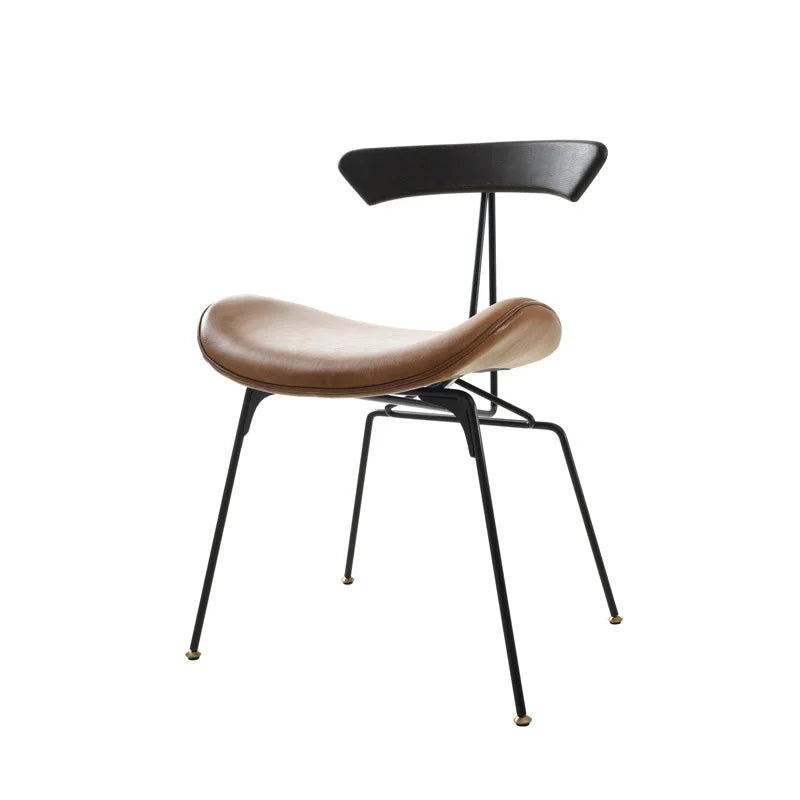 Nordic Elegance: Designer Solid Wood Chair for Home & Café