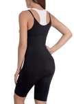 Body shaper sans couture « Portez votre propre soutien-gorge » avec jambe garçonne extra longue noir