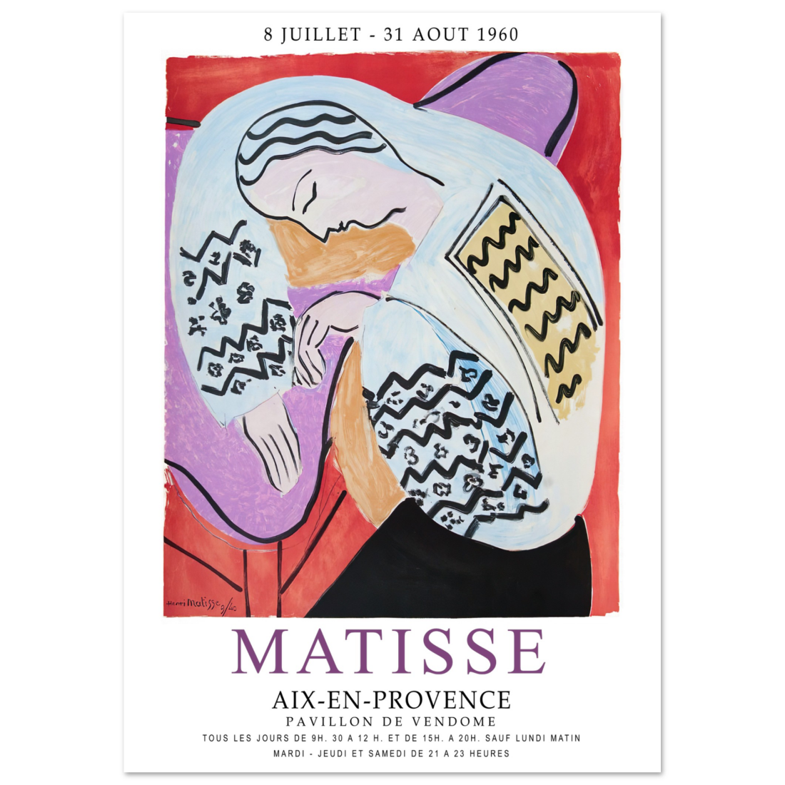 Henri Matisse le Rêve - Affiche de l'exposition Aix-En-Provence