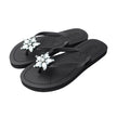 One Star - Rhinestone Embellished Flat Flip Flops Sandal