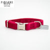 Small Size Dog & Cat Collar - Rose Red Velvet