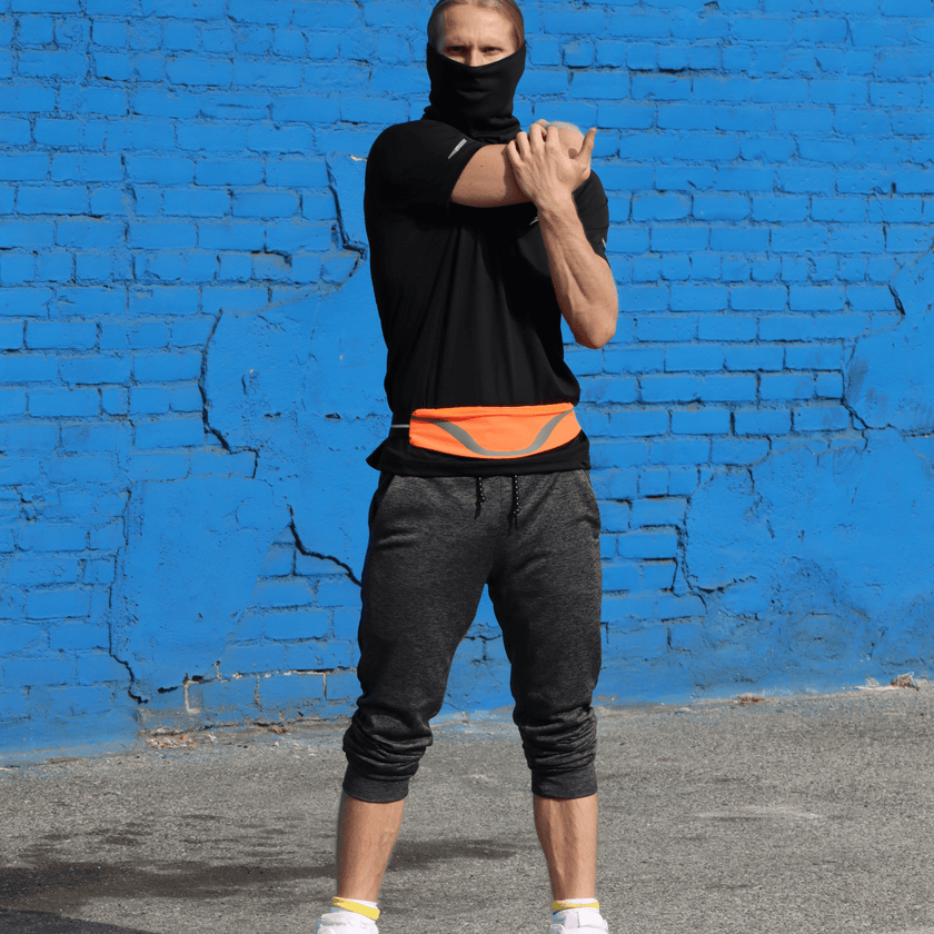 Water-Resistant Sport Waist Pack Running Belt With Reflective Strip