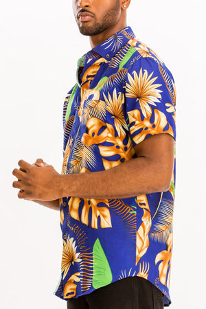 Chemise hawaïenne à manches courtes à impression numérique