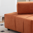 Modular Armless Sofa Chair w/ Removable Back Cushion, 33.1