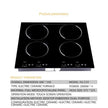 4-Head Electric Ceramic Cooktop – Versatile Built-In Stove for Cooking