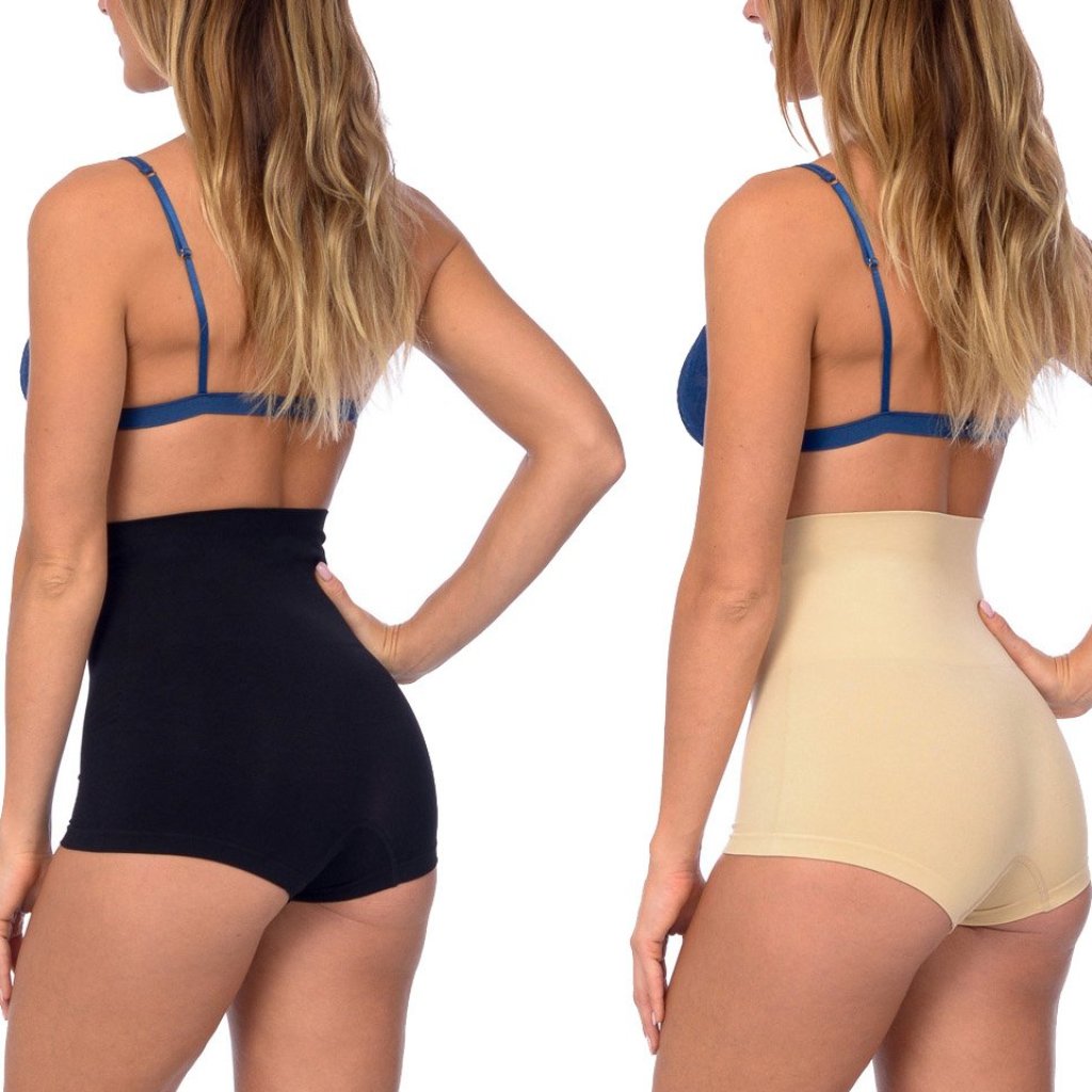 Seamless High Waist Boy Short Shaper 2 Pack