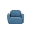 Blue Teddy Fabric Lazy Sofa Chair