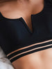 Sensual V-Wire High Waist Black Mesh Bikini - Padded Swimwear