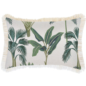 Cushion Cover-Coastal Fringe-Del Coco-35cm X 50cm