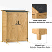 5.3ft Outdoor Wood Storage Shed with Waterproof Roof & Tool Organizer