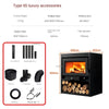 Elegant European Wood Burning Stove – Cozy Indoor Winter Heating