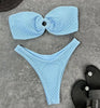 Sultry High-Cut Strapless Brazilian Bikini Set - Chic & Sexy Swimwear