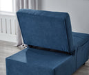 Blue Linen Recliner Chair & Bedroom Furniture for Living Room