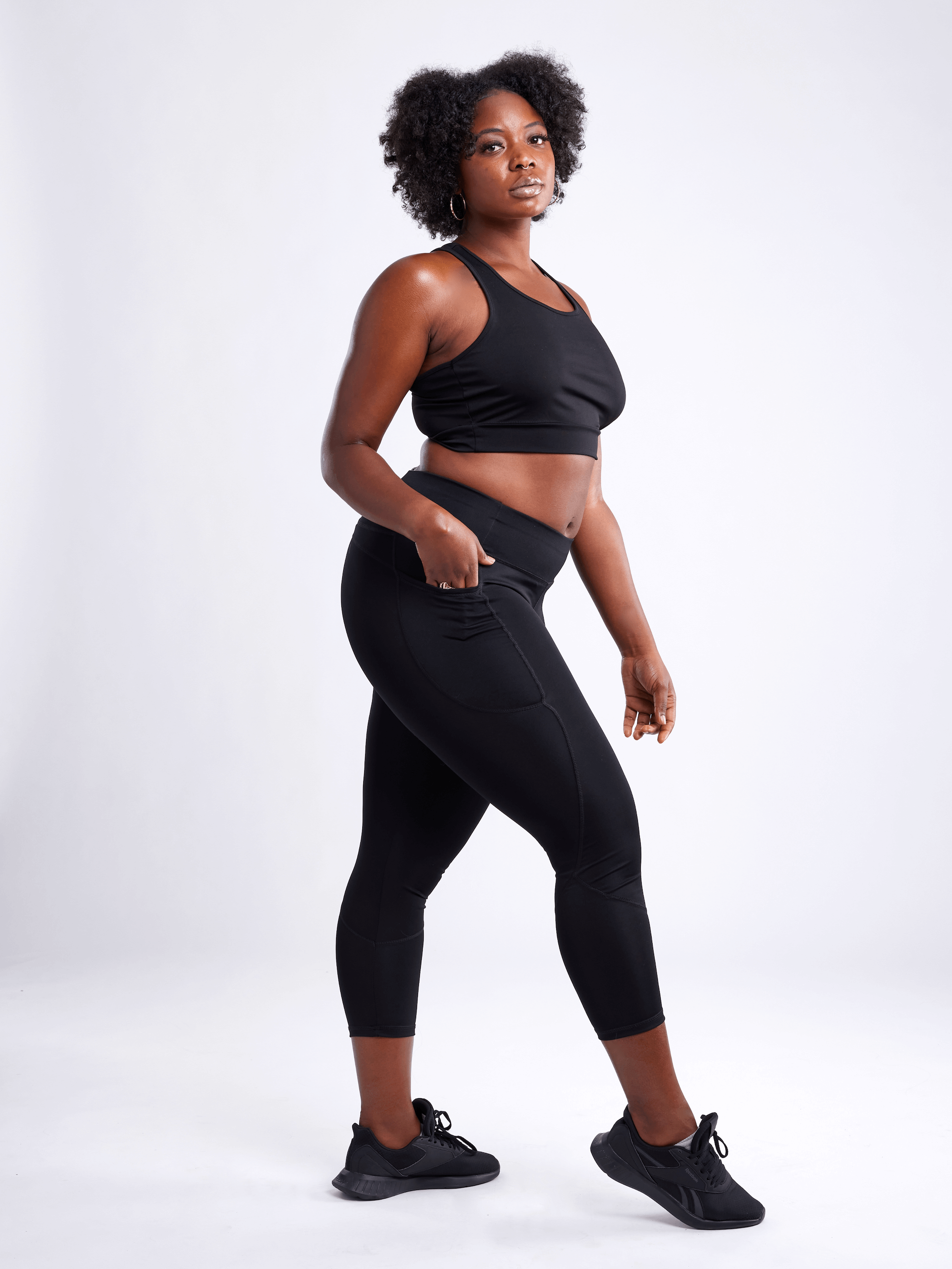 High-Waisted Classic Gym Leggings With Side Pockets