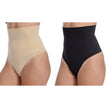 Gainant taille haute sans couture avec bas string - Lot de 2