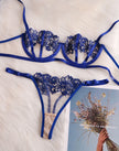 Copy of 2 Pieces Cobalt Lingerie Underwear Set Ellolace